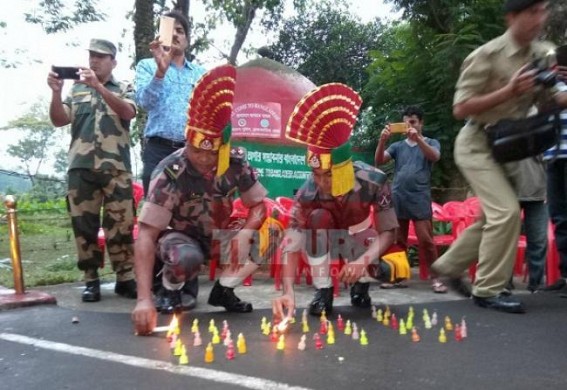 Pre-Diwali celebration at Border among BSF, BGB Jawans